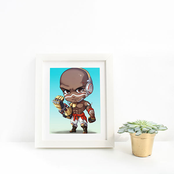 Doomfist Chibi Mini Print