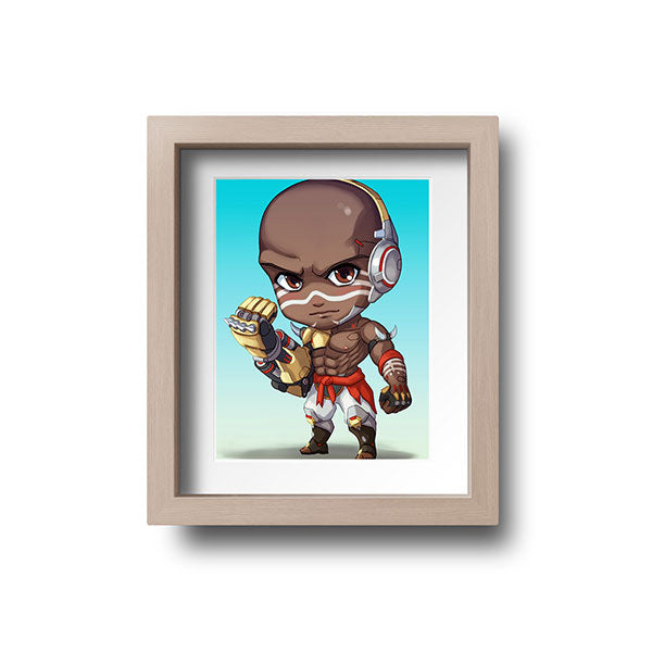 Doomfist Chibi Mini Print