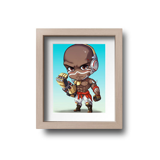 Doomfist Chibi Mini Print