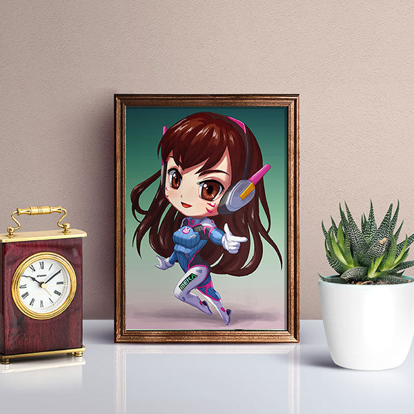 D.Va Chibi Mini Print