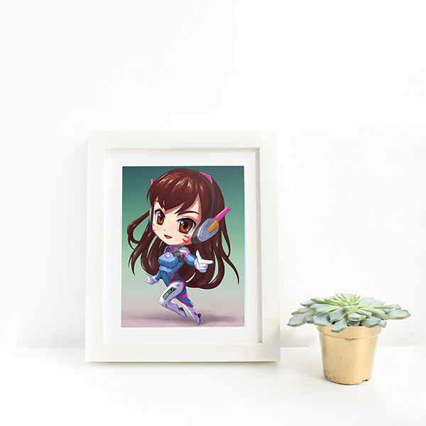 D.Va Chibi Mini Print