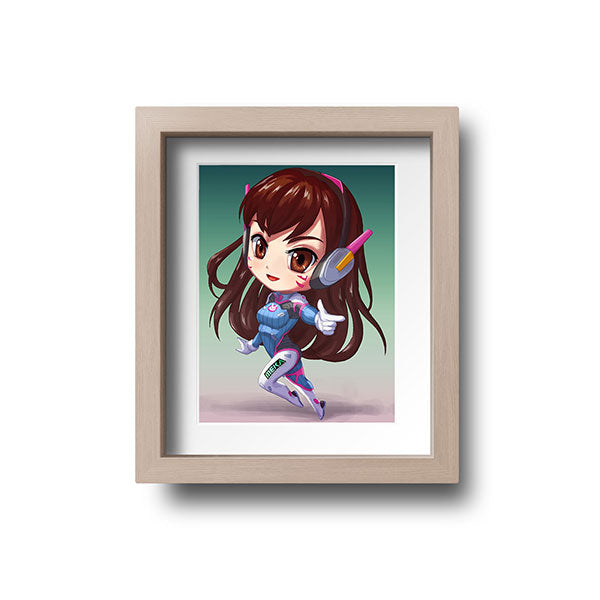D.Va Chibi Mini Print