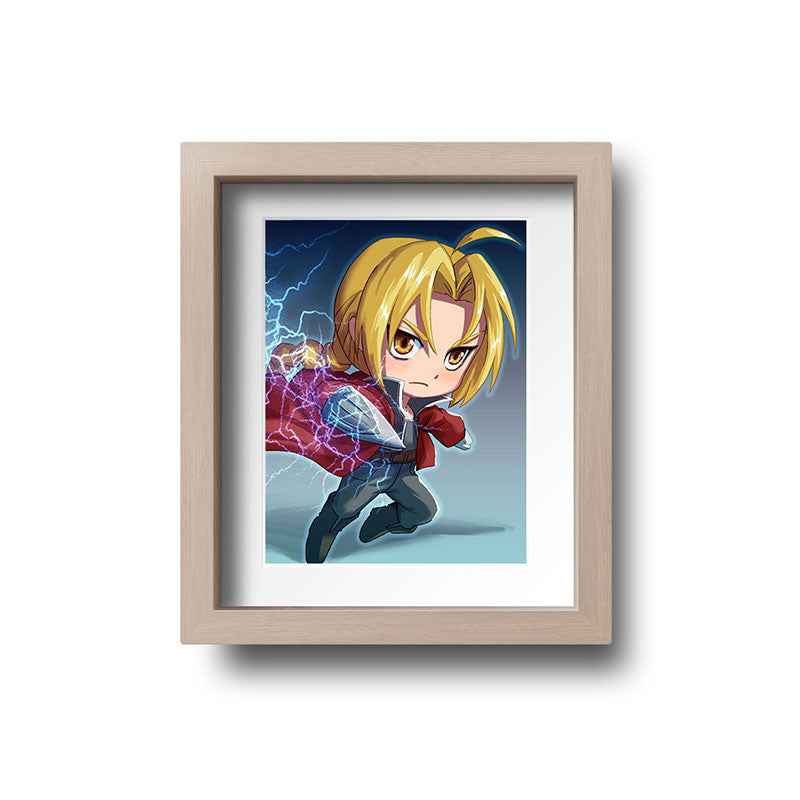 Edward Elric Chibi Mini Print - nayukidraws