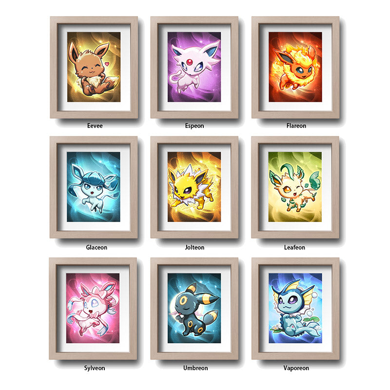 Mini Prints: eeveelutions