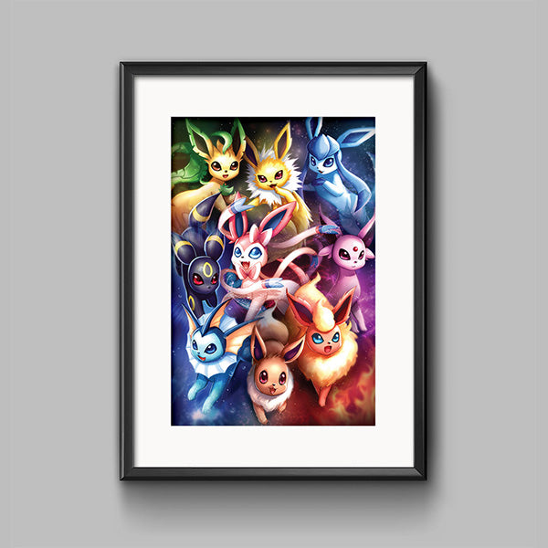 Eeveelutions Poster Print - nayukidraws