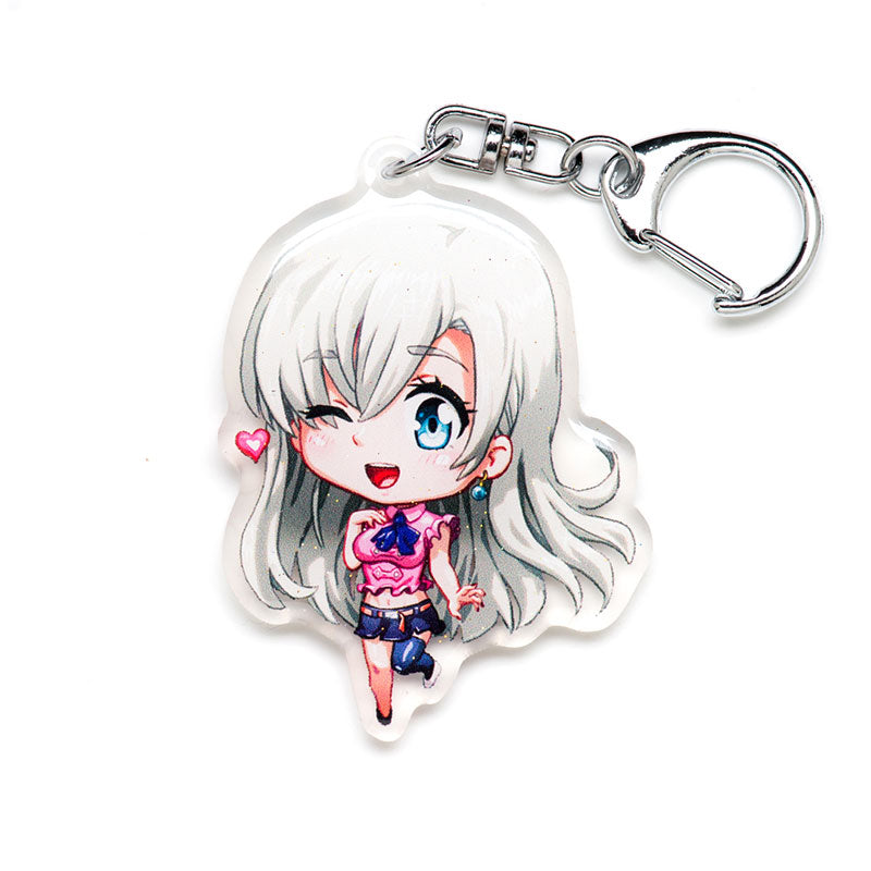 Elizabeth Acrylic Charm Keychain