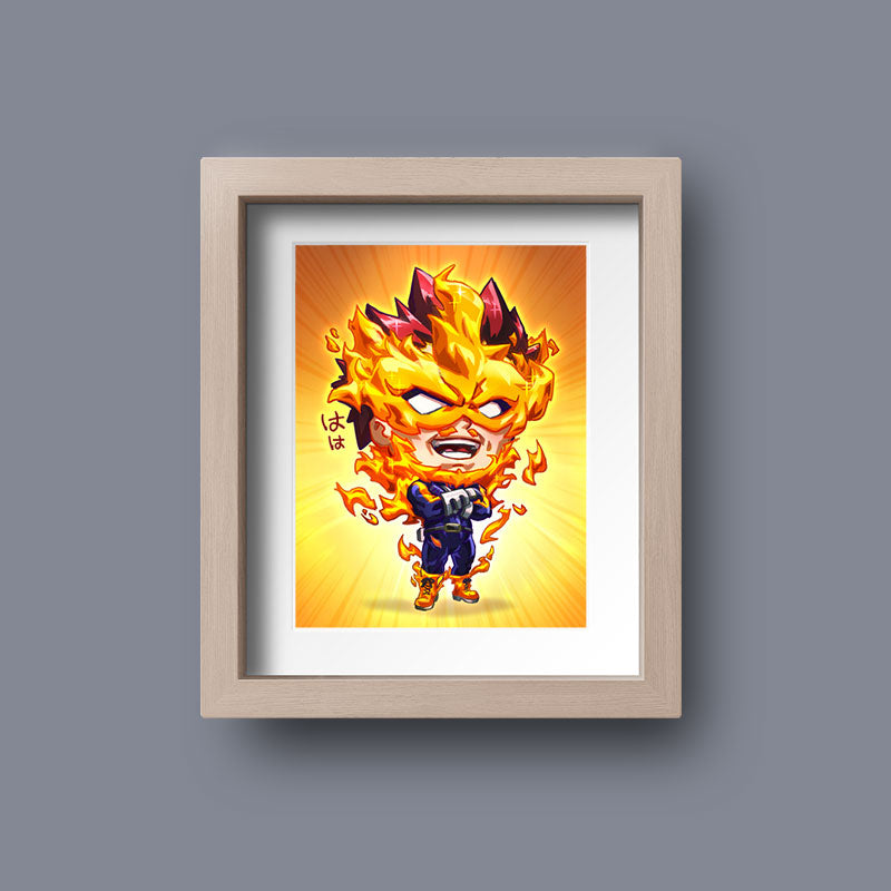 Endeavor Enji Todoroki Mini Print