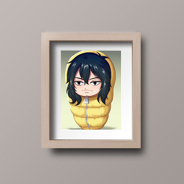 Eraserhead Aizawa Chibi Mini Print - nayukidraws
