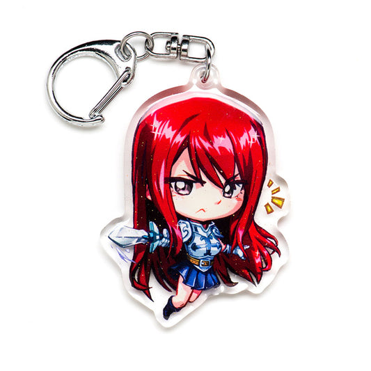 Erza Acrylic Charm Keychain
