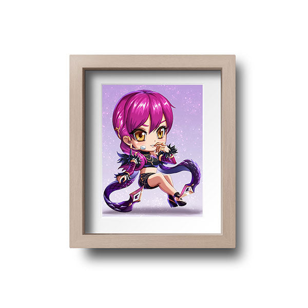 KDA Evelynn Chibi Mini Print - nayukidraws