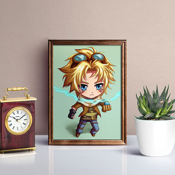 Ezreal Chibi Mini Print - nayukidraws