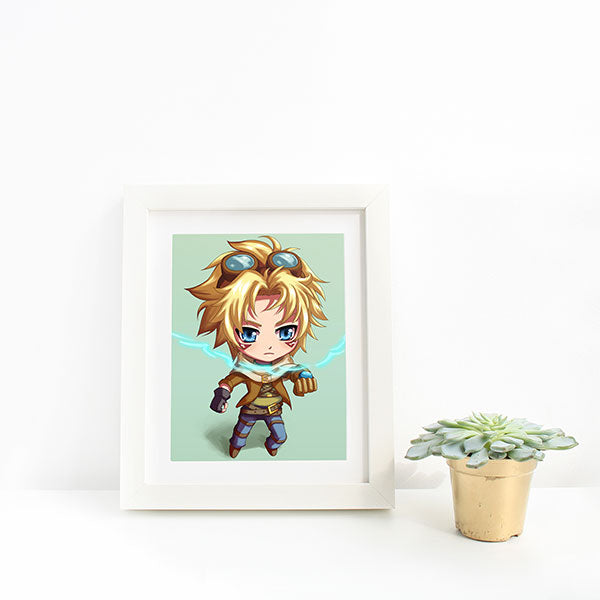 Ezreal Chibi Mini Print - nayukidraws