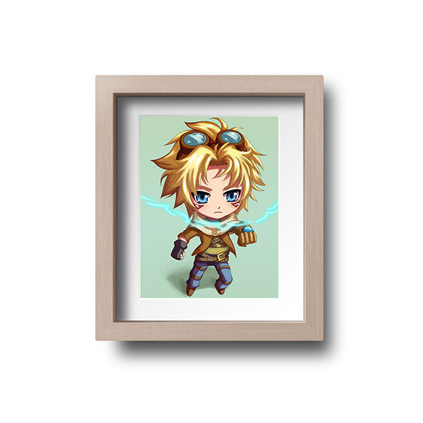 Ezreal Chibi Mini Print - nayukidraws