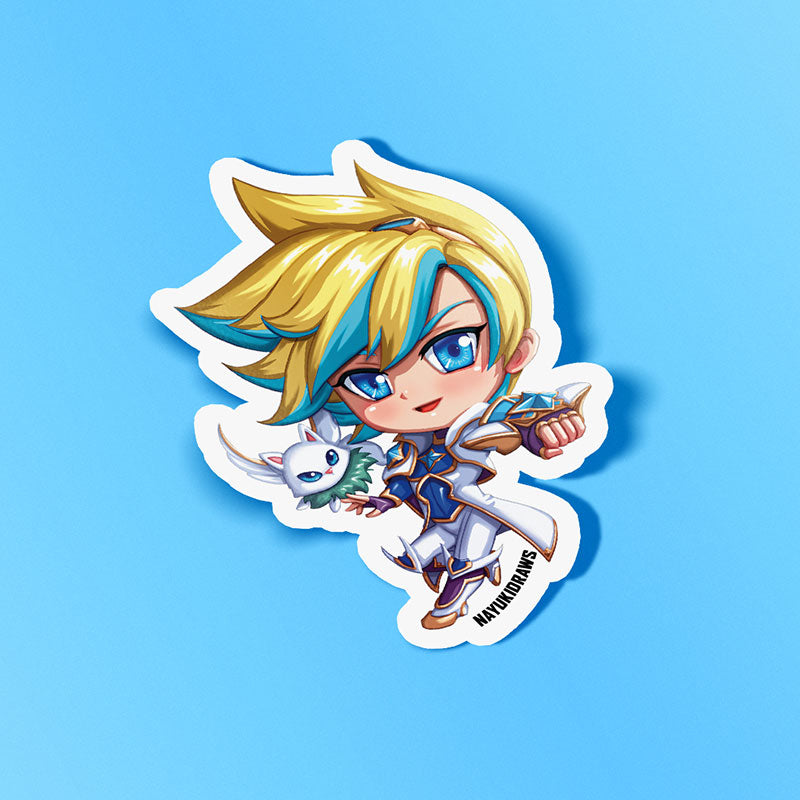 Star Guardian Ezreal Vinyl Sticker - nayukidraws