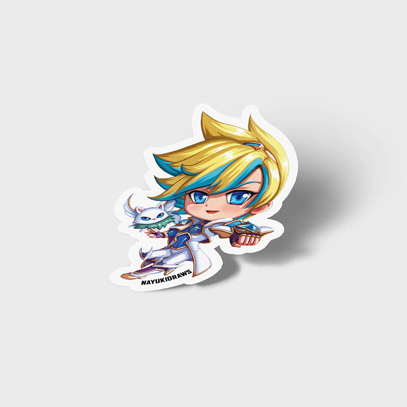 Star Guardian Ezreal Vinyl Sticker - nayukidraws
