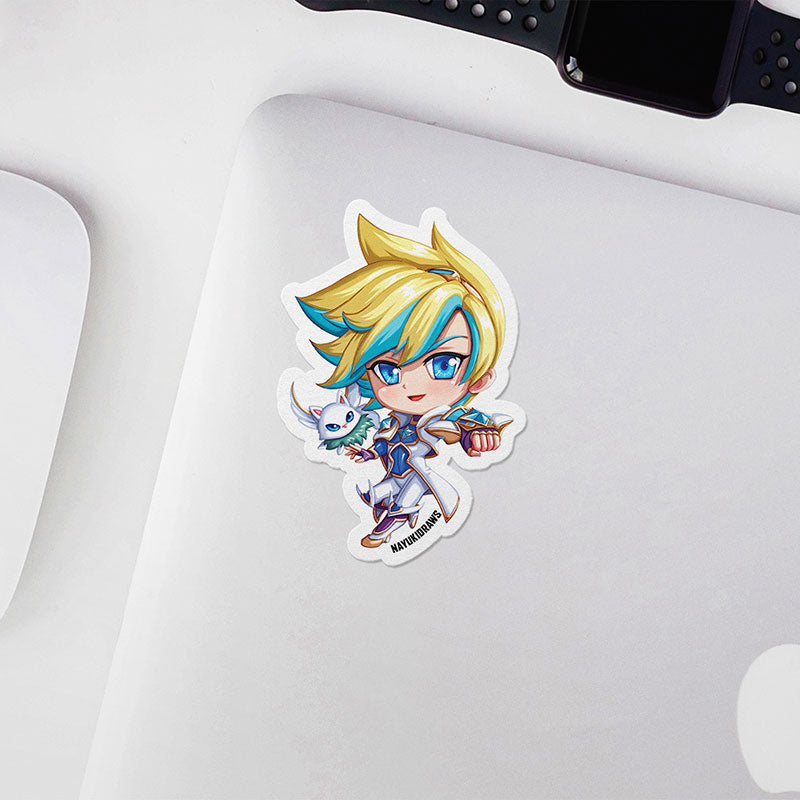 Star Guardian Ezreal Vinyl Sticker - nayukidraws