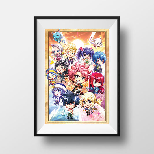 Fairy Tale Chibi Poster Print