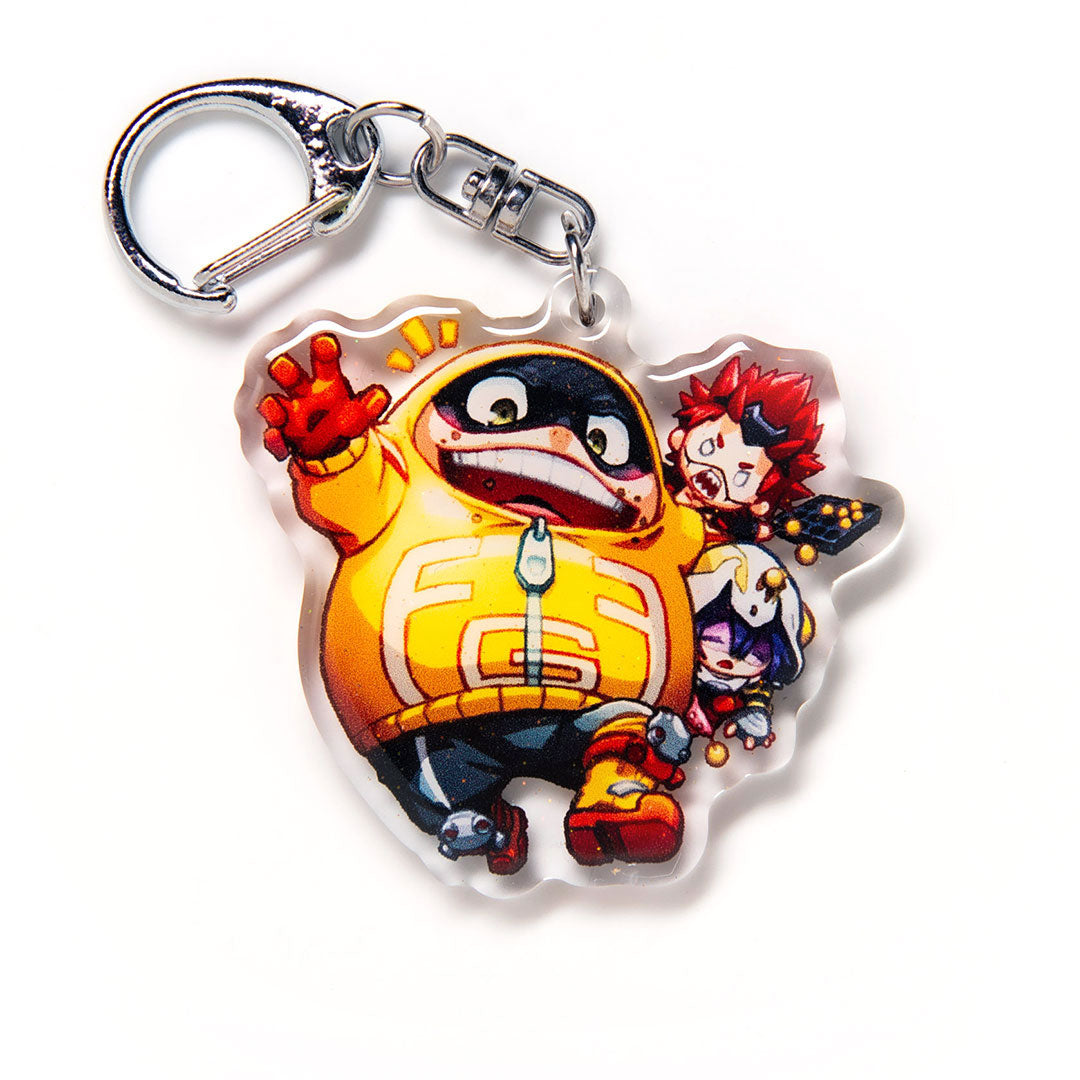 Fat Gum Fatgum Taishiro Toyomitsu with Kirishima & Takamki Suneater Acrylic Charm Keychain