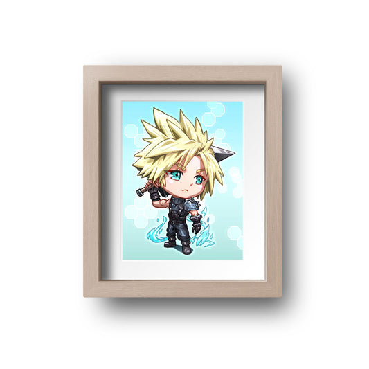 Cloud Strife Mini Print