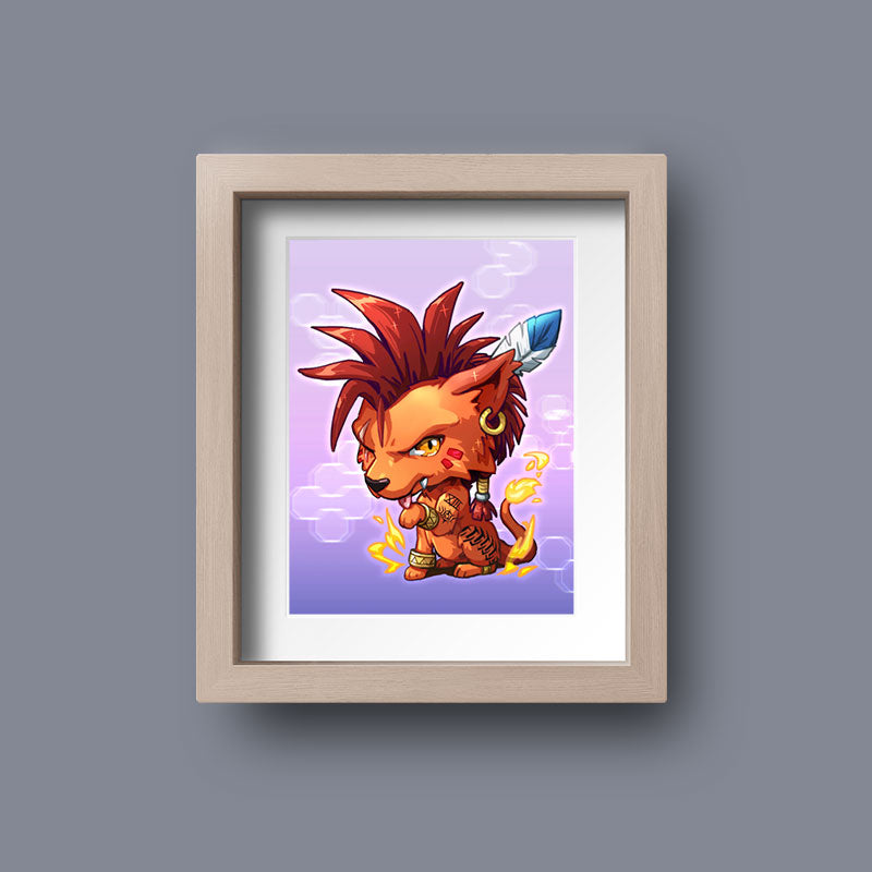 Red XIII Mini Print