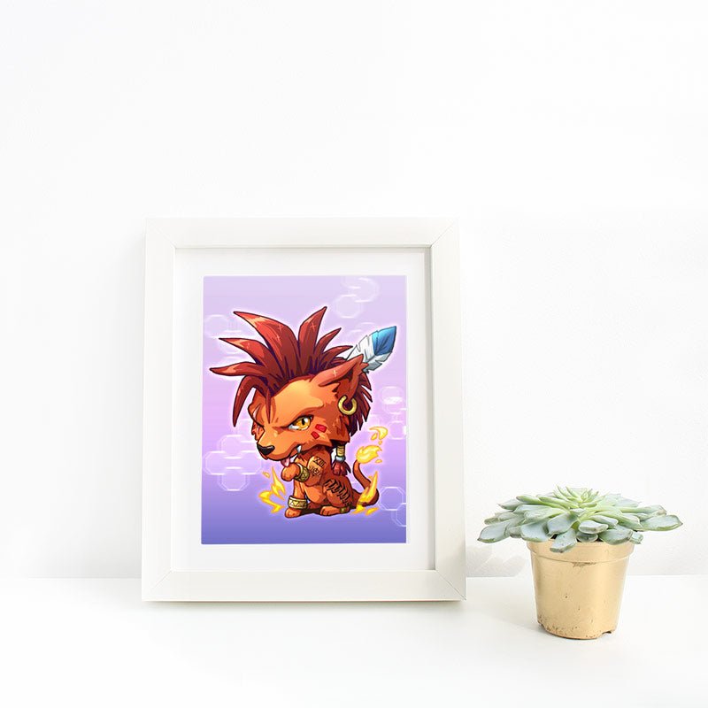 Red XIII Mini Print