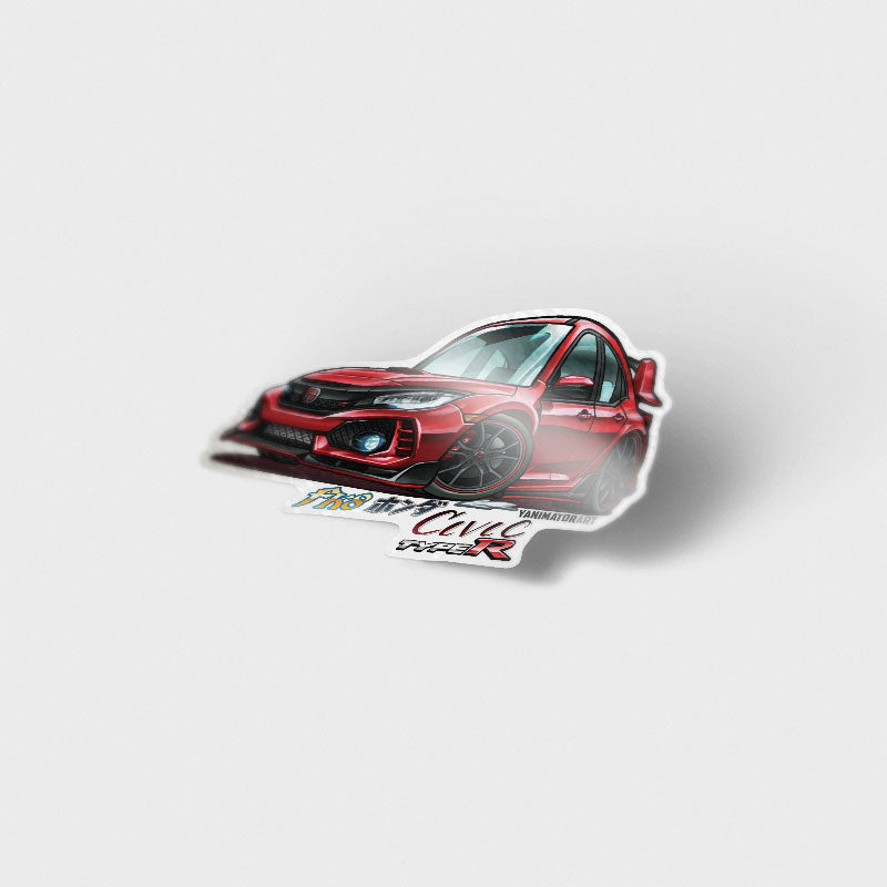 Civic TypeR FK8 Red Vinyl Sticker