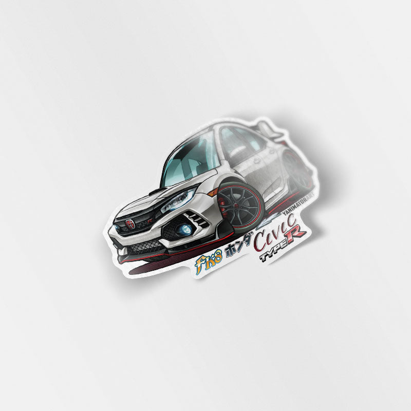Civic TypeR FK8 Champsionship White Vinyl Sticker
