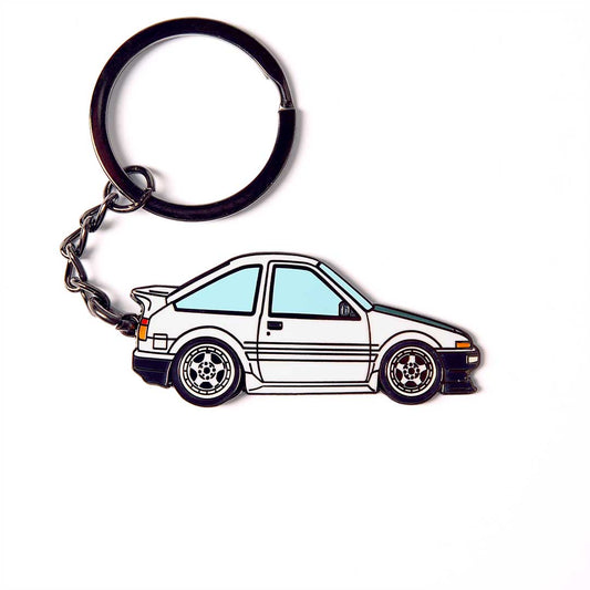 AE86 Collection Drift King Dorikin Metal Enamel Keychain