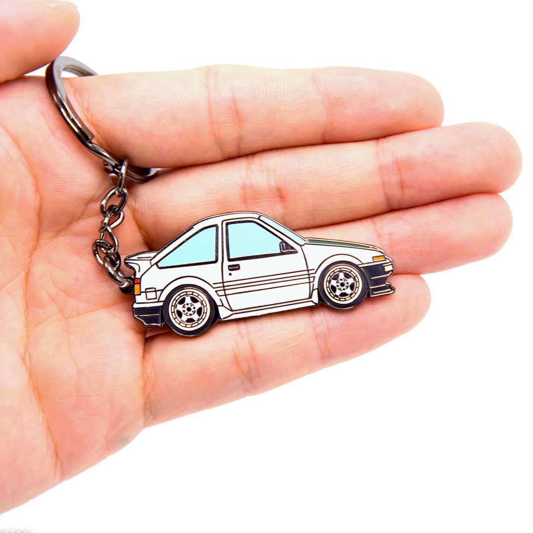 AE86 Collection Drift King Dorikin Metal Enamel Keychain