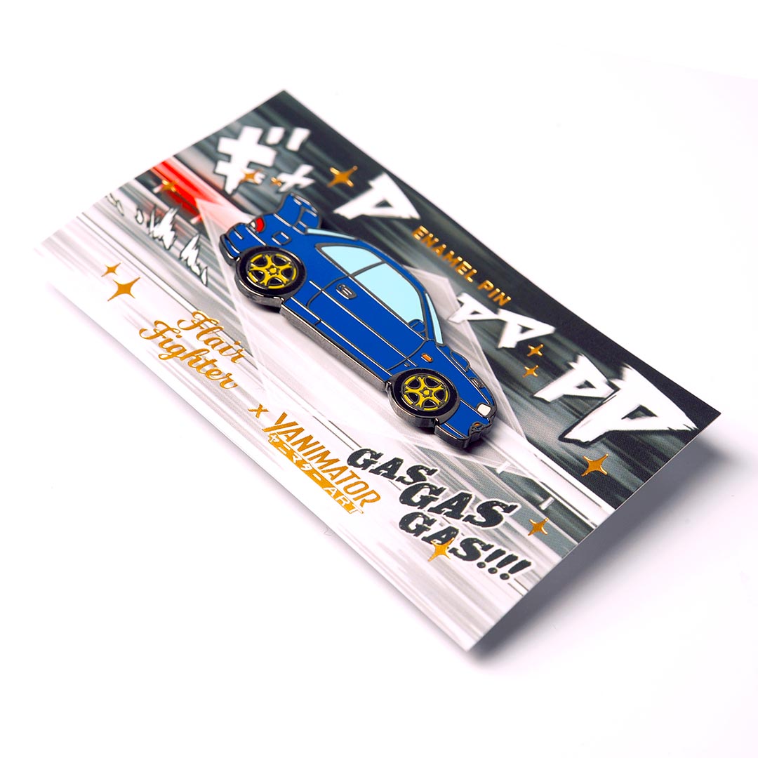 GC8 Impreza WRX STI Type R Blue Metal Enamel Pin