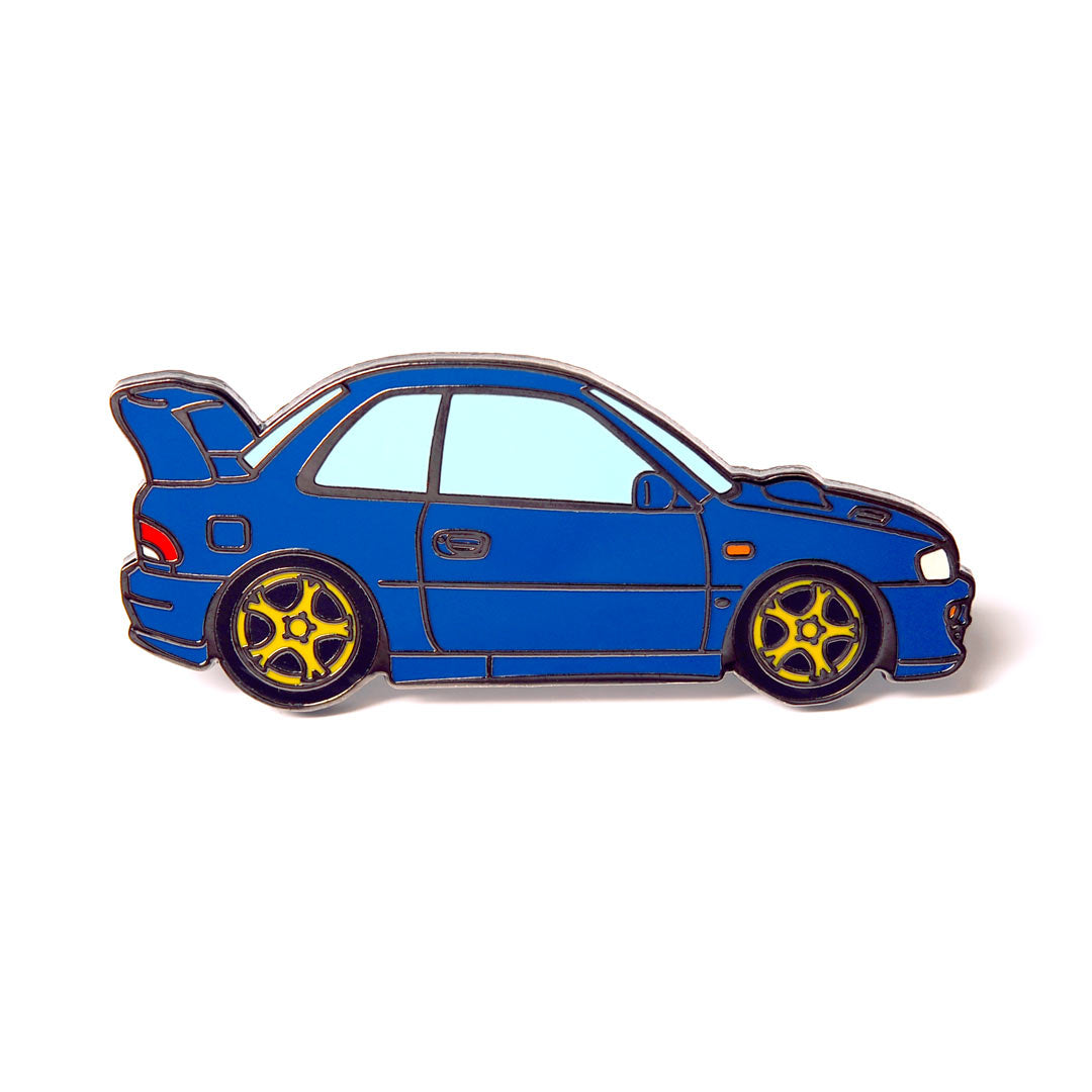 GC8 Impreza WRX STI Type R Blue Metal Enamel Pin