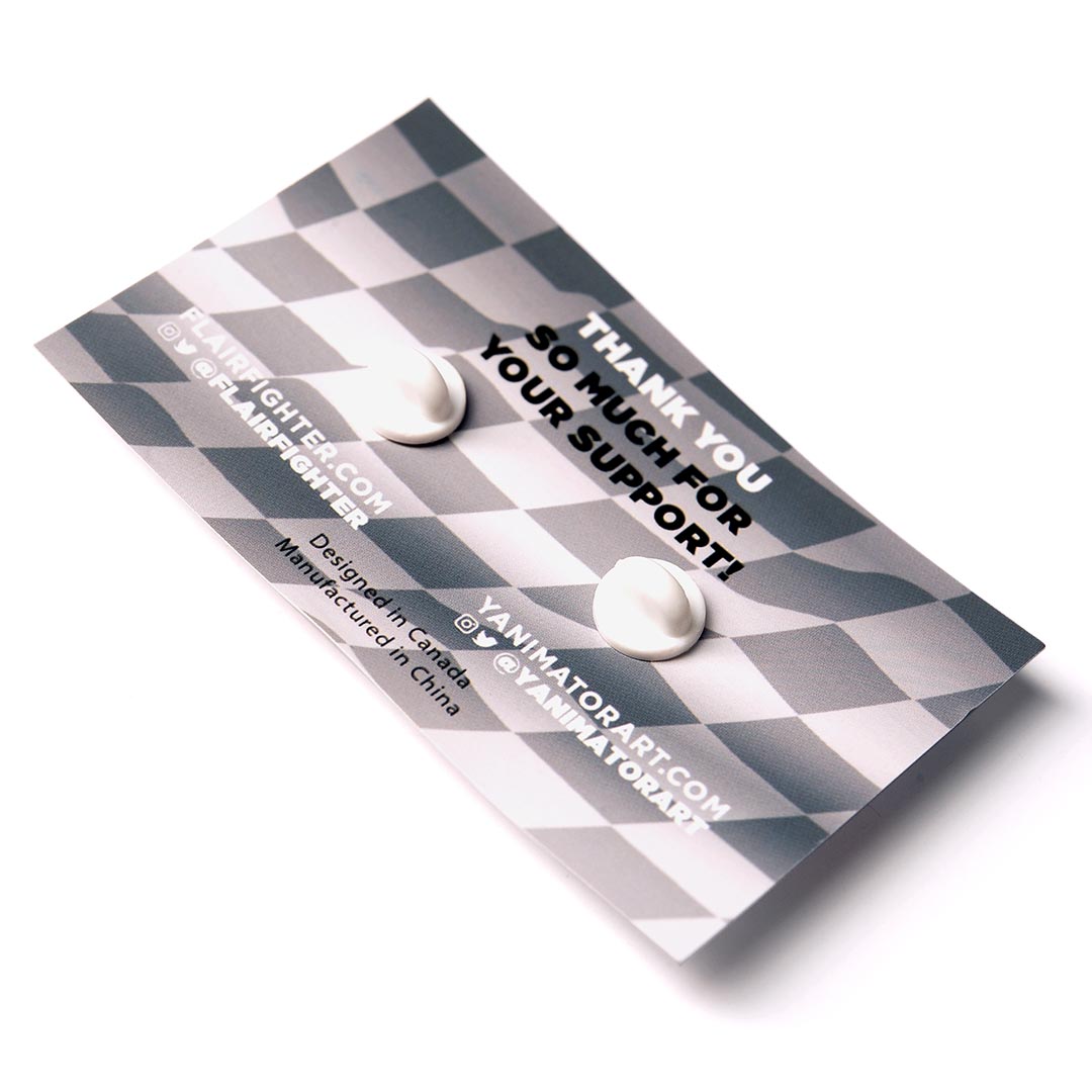 FC3S RX-7 White Metal Enamel Pin