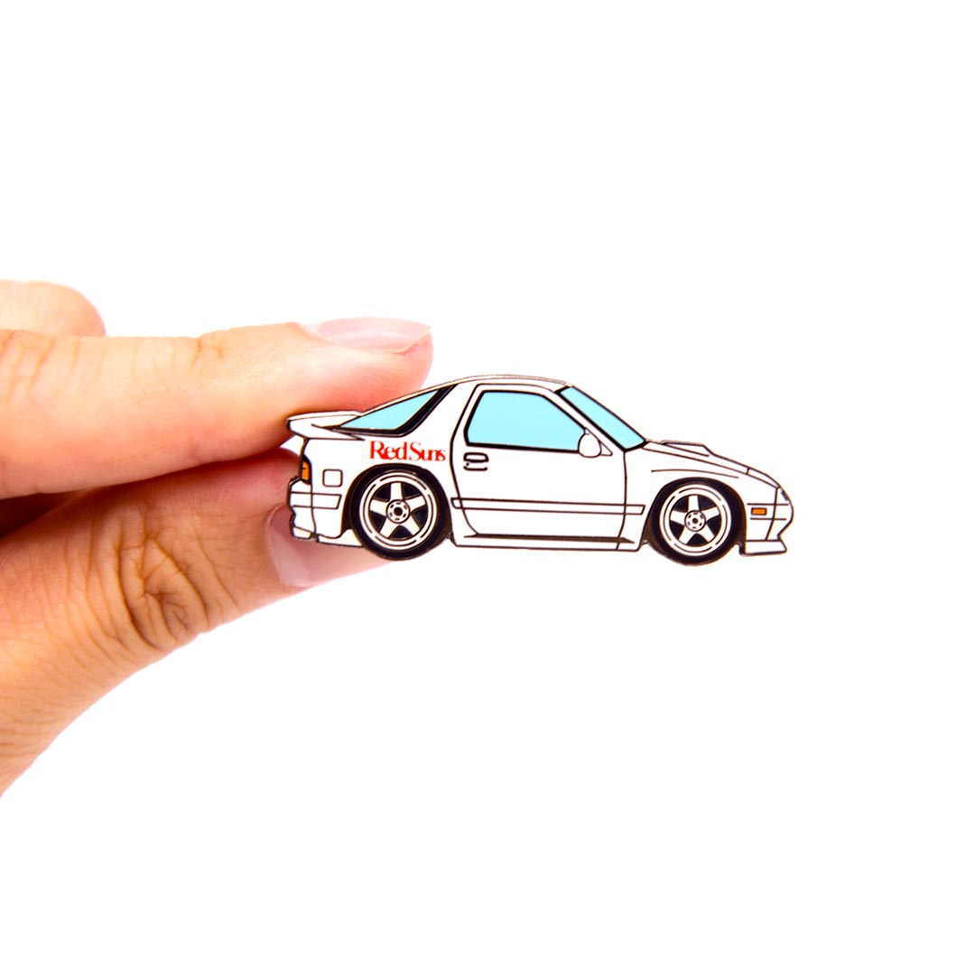 FC3S RX-7 White Metal Enamel Pin