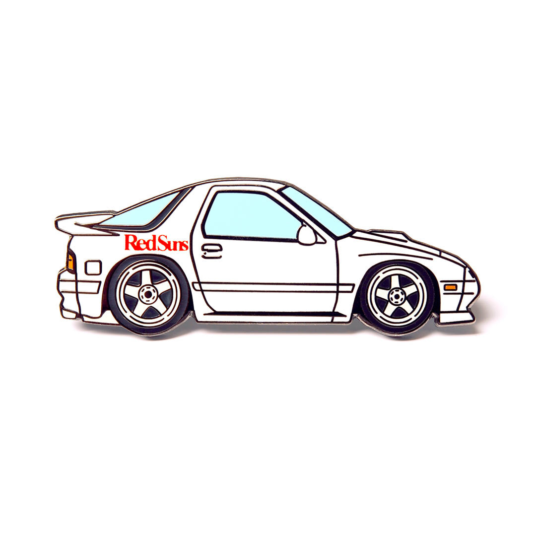 FC3S RX-7 White Metal Enamel Pin