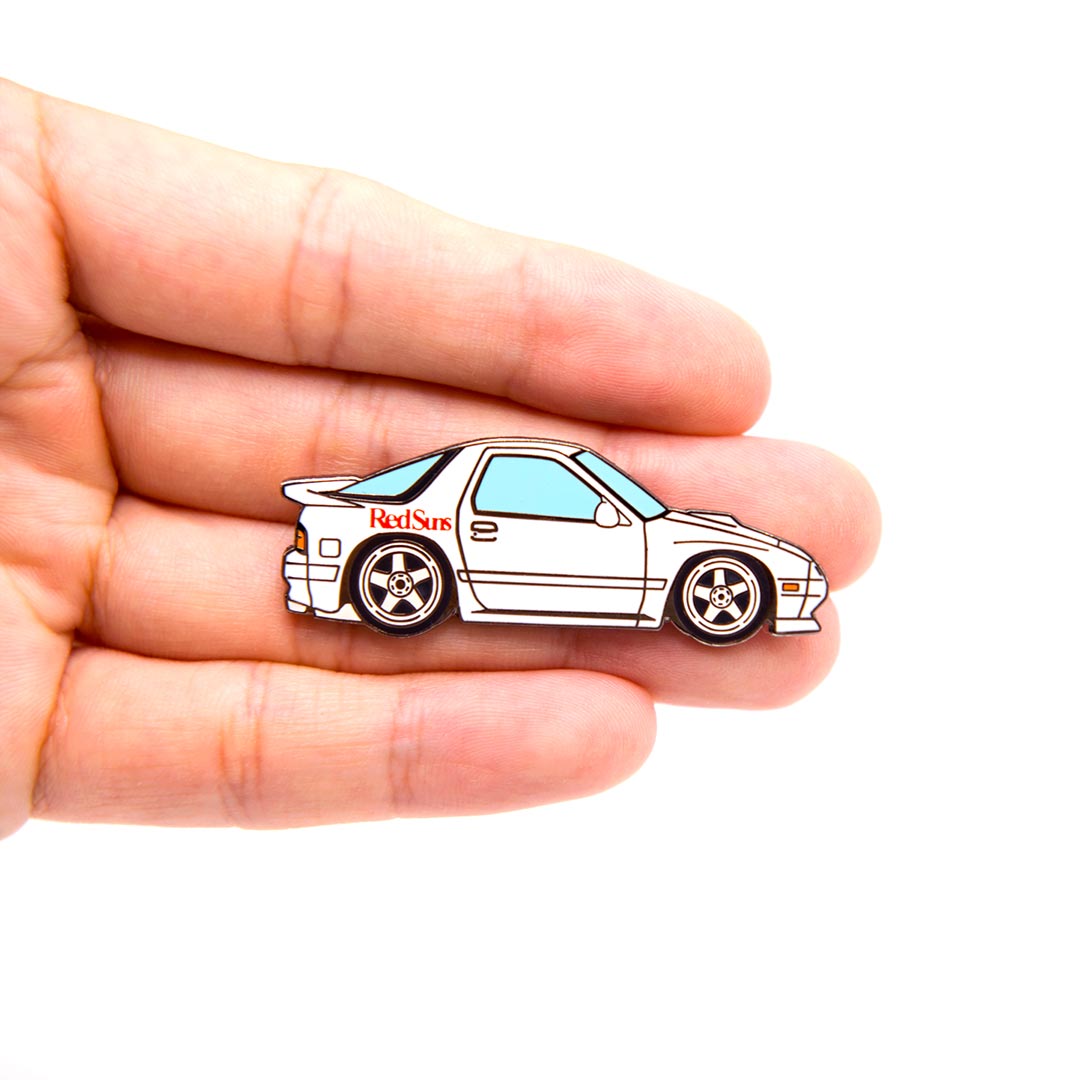 FC3S RX-7 White Metal Enamel Pin