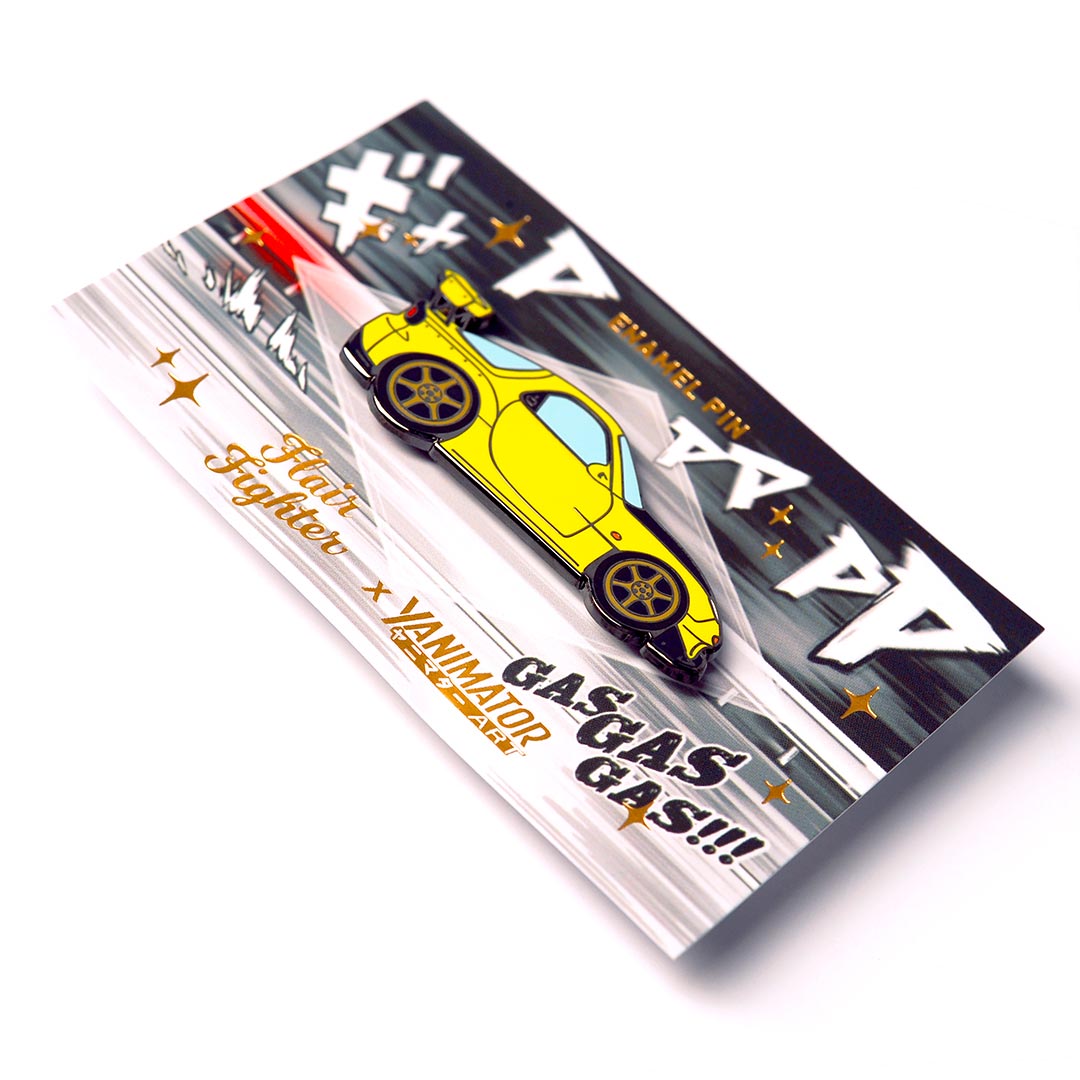 FD3S RX-7 5th Stage Yellow Metal Enamel Pin
