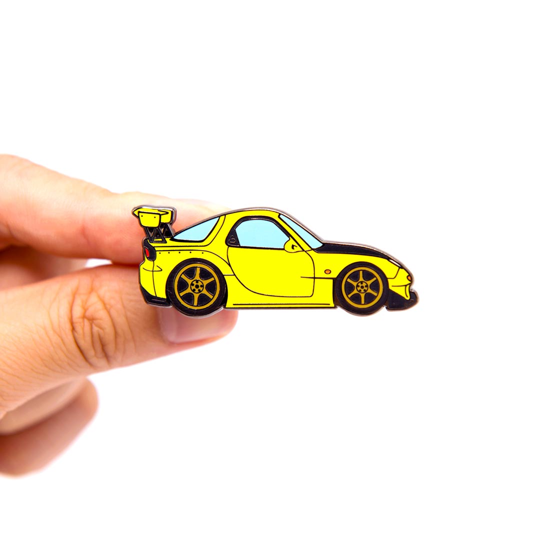 FD3S RX-7 5th Stage Yellow Metal Enamel Pin