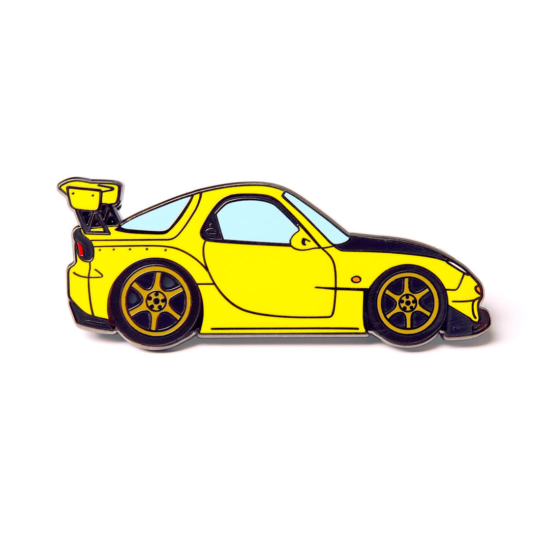 FD3S RX-7 5th Stage Yellow Metal Enamel Pin