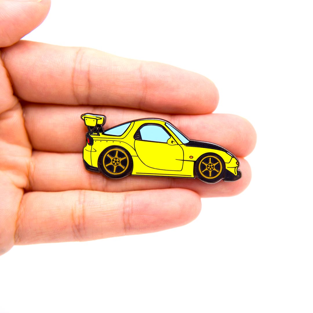 FD3S RX-7 5th Stage Yellow Metal Enamel Pin