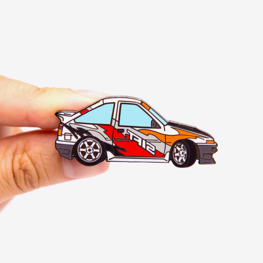 AE86 Collection D1GP UEO Katsuhiro Metal Enamel Pin