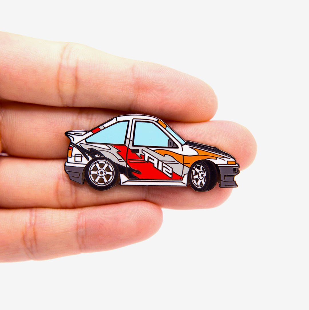 AE86 Collection D1GP UEO Katsuhiro Metal Enamel Pin
