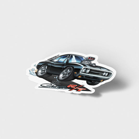 Charger R/T Dom FnF Black Vinyl Sticker