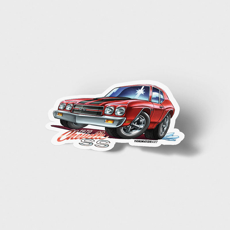 Chevelle SS Dom FnF Red Vinyl Sticker