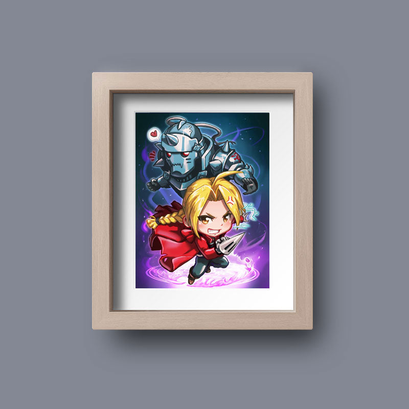 Edward & Alphonse Elric Mini Print