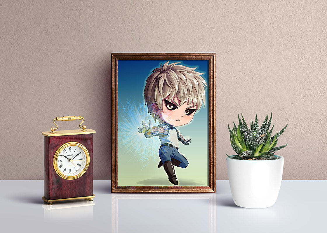 Genos Chibi Mini Print - nayukidraws