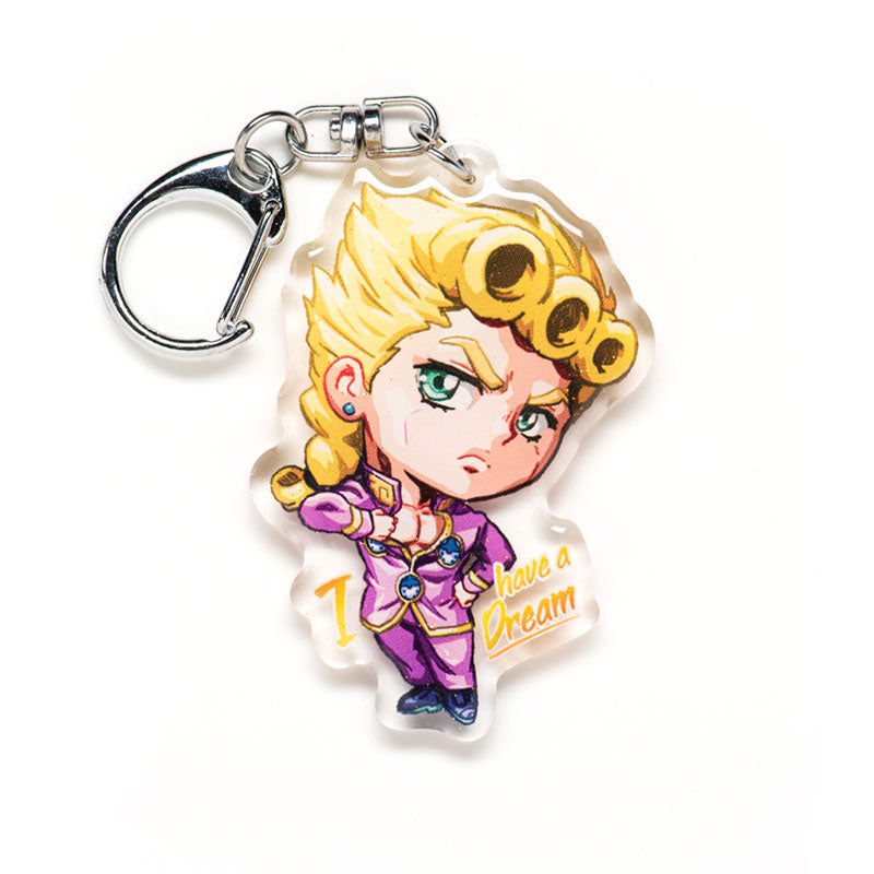 Giorno Giovanna Acrylic Charm Keychain