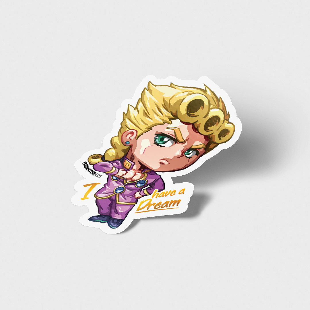 Giorno Giovanna Vinyl Sticker