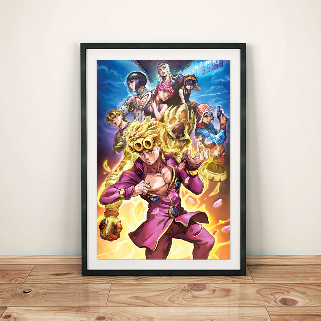 Jojo's Bizarre Adventure Part 5: Golden Wind - Giorno Poster Print