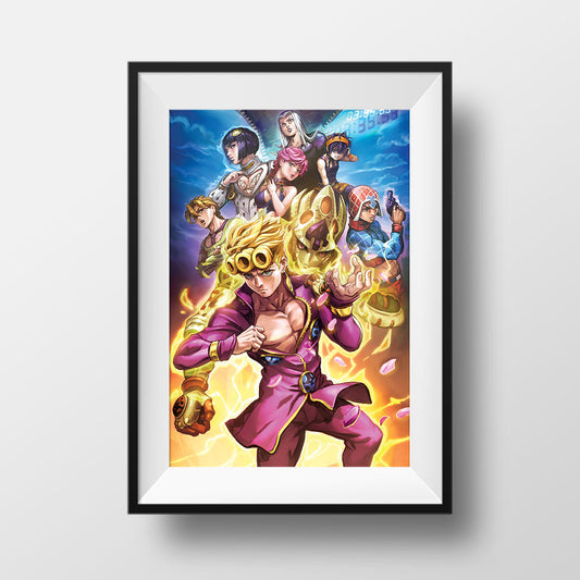 Jojo's Bizarre Adventure Part 5: Golden Wind - Giorno Poster Print