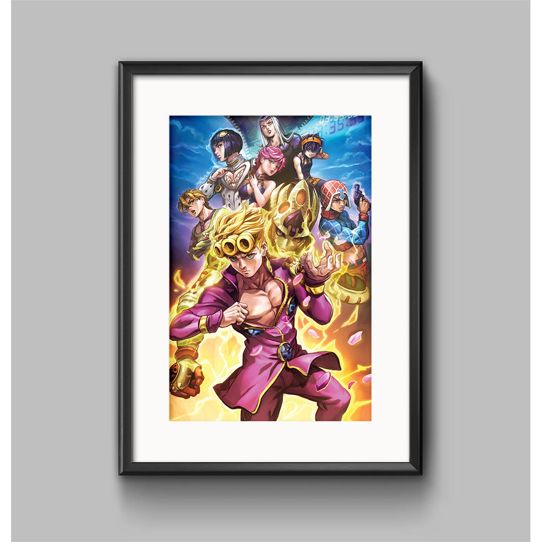 Jojo's Bizarre Adventure Part 5: Golden Wind - Giorno Poster Print